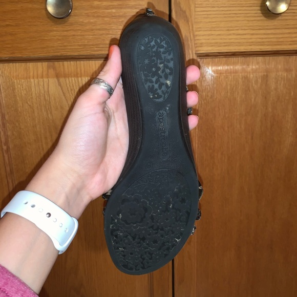 Snakeskin small wedge sandal - Picture 4 of 4